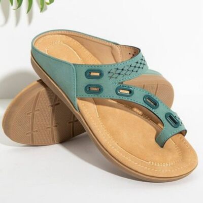 PREORDER- PU Leather Open Toe Sandals