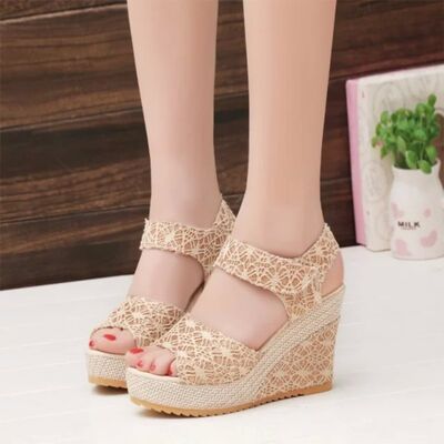 PREORDER- Lace Detail Open Toe High Heel Sandals