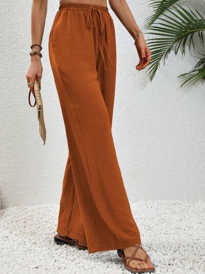 PREORDER- Wide Leg Drawstring Pants